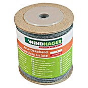 Windhager Jutegewebeband (Grau, L x B: 20 m x 1 cm)