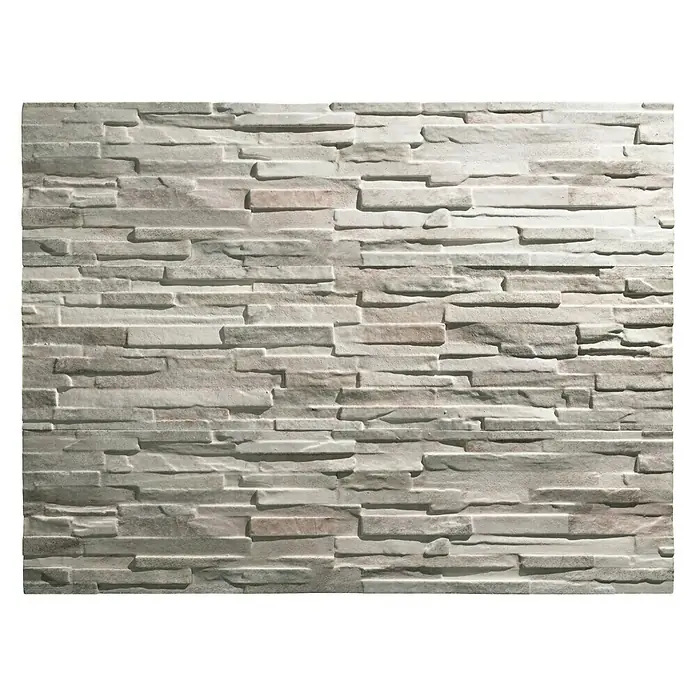 Panel de pared Ultra Light Colorado - 120 x 30 cm - Panel de pared con imitaciones de piedra beige texturizadas para un diseño de pared moderno y elegante.\n