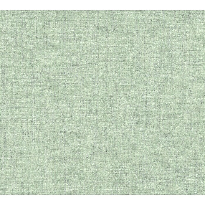 AS Creation Greenery Vliestapete (Grün, Uni, 10,05 x 0,53 m)