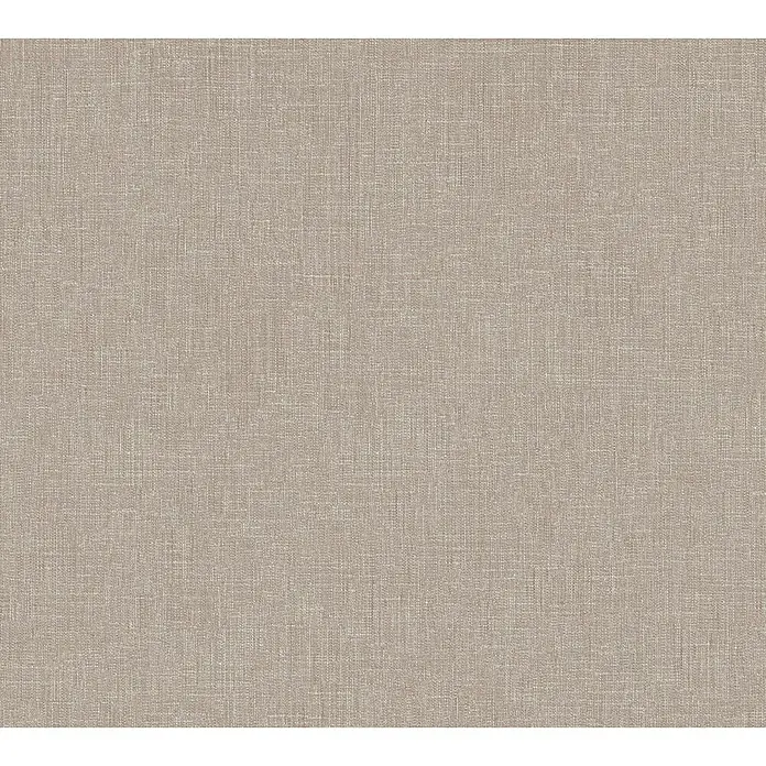A.S. Création Metropolitan Stories Vliestapete Textiloptik - Pastellbraun, Uni, 10,05 x 0,53 m - Beige Textiltapete mit feiner Leinenstruktur für eine natürliche Wandgestaltung im Wohnbereich und zur Dekoration.