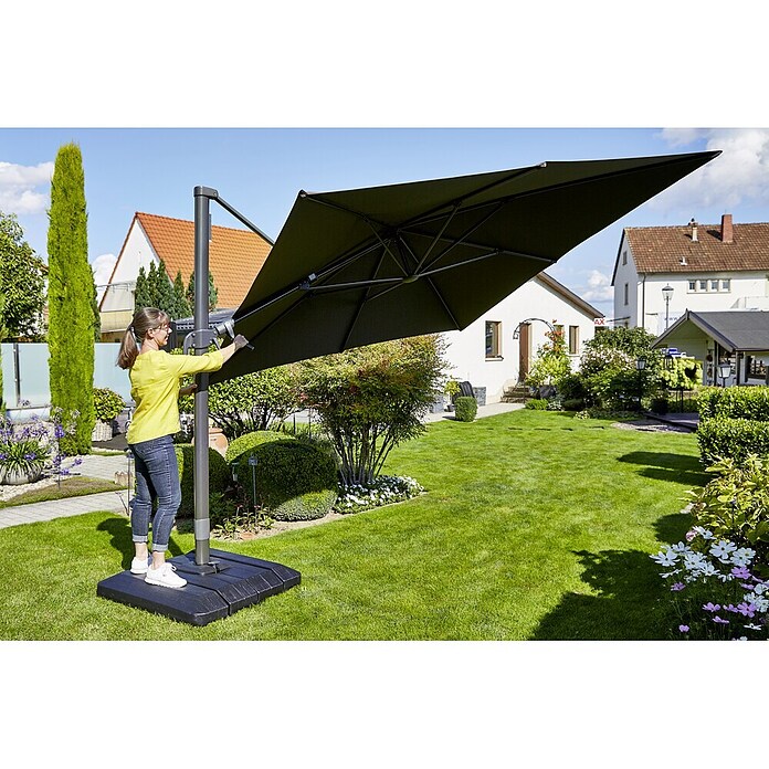 Sunfun Viseći suncobran (Antracit, 300 x 350 cm)