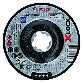 Bosch Professional X-Lock Disco de corte Expert for Metal (Diámetro disco: 115 mm, Espesor disco: 2,5 mm, Apto para: Metal)