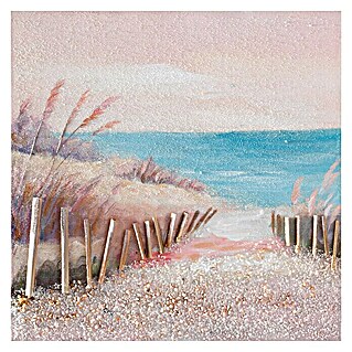 Ročno izdelana slika Pot na plažo (Š x V: 30 x 30 cm)