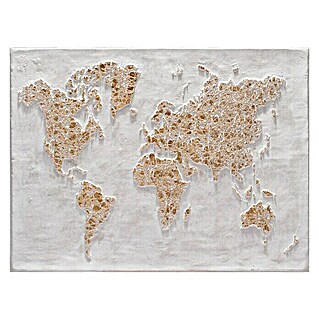 Cuadro pintado a mano Mundo (World, An x Al: 120 x 90 cm)