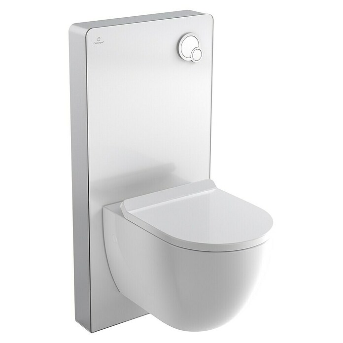 Camargue Sanitarni modul za stenski WC  (Dve splakovalni količini, 10,8 x 48,3 x 100 cm, Steklene obloge, Bele barve) | 4056 - Spülkästen/ VWI/ Montageelemente UP | DCDB - Spülkästen und Zubehör | DCD - Sanitärinstallation | DC - Sanitärinstallation | D - Sanitär | BAUHAUS