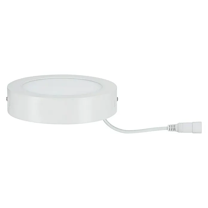 Paulmann LED-Deckenleuchte rund Lunar - 12,5 W, Ø x H: 17 x 3,8 cm, Weiß, Warmweiß - Helle LED-Deckenleuchte mit rundem Design und Anschlusskabel für einfache Installation. Ideal für moderne Innenräume.