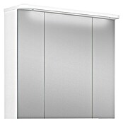 Riva LED-Spiegelschrank Toto (B x H: 81 x 72,2 cm, Mit Beleuchtung, Spanplatte, Weiß)