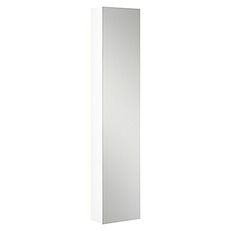 Camargue Spiegel-Hochschrank Orion (31 x 16,5 x 147 cm, Weiß)