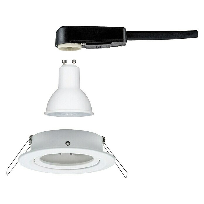 Paulmann LED-Einbauleuchte (6,5 W, Weiß, Durchmesser: 8,4 cm, GU10)