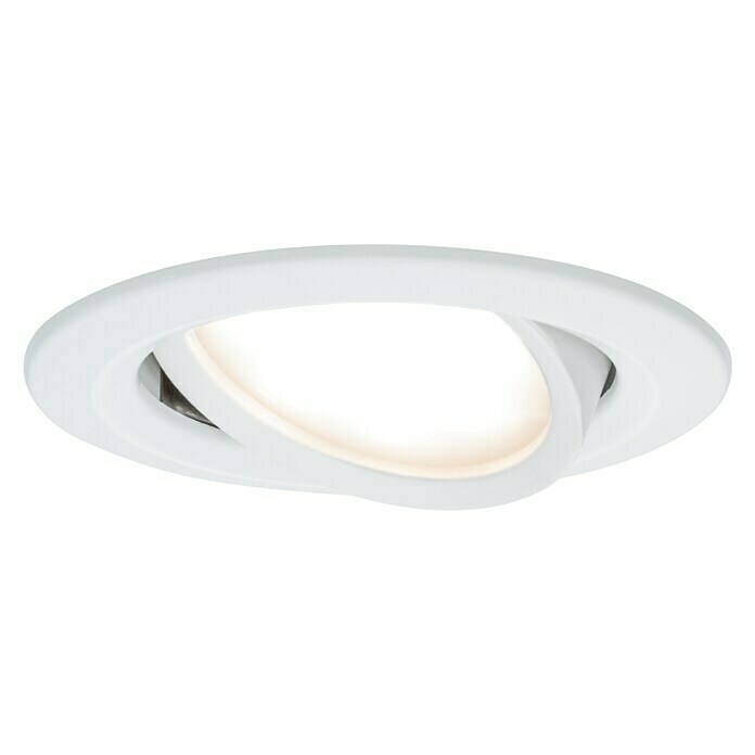 Paulmann LED-Einbauleuchte (6,5 W, Weiß, Durchmesser: 8,4 cm)