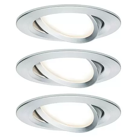 Paulmann  Downlight LED empotrable Set de 3 Nova Plus