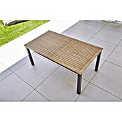 Sunfun Gartenmöbel-Set Carina/My (5 -tlg., Holz, Naturbraun/Anthrazit/Weiß, Tischplatte ausziehbar) | BAUHAUS