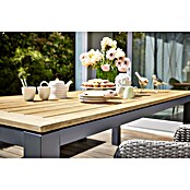 Sunfun Tuintafel (l x b: 220 x 100 cm, Acacia, Teakbruin)