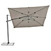Suncomfort Ampelschirm Varioflex Solar (Light Taupe, Bespannungsmaß (L x B): 300 x 300 cm) | BAUHAUS