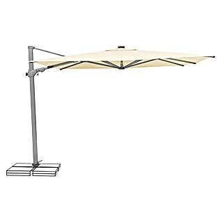 Suncomfort Ampelschirm Varioflex Solar (Ecru, Bespannungsmaß (L x B): 300 x 300 cm)