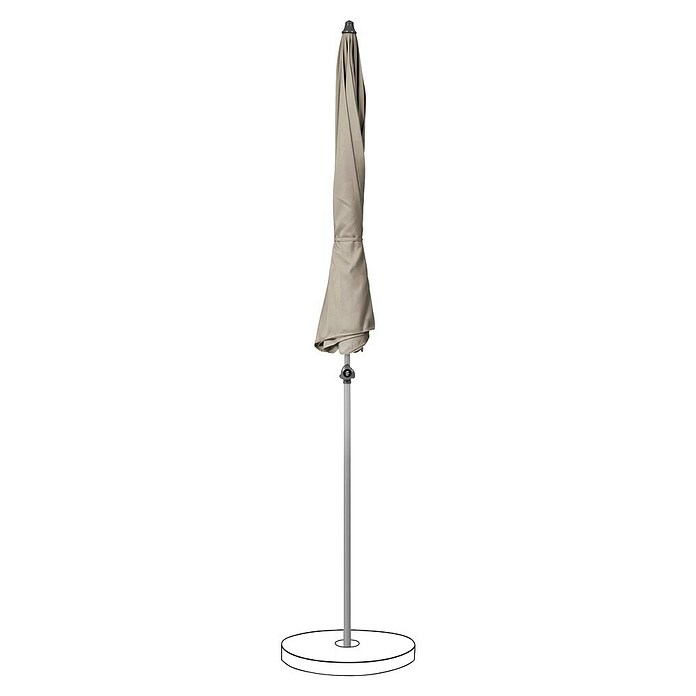 Suncomfort Strandschirm Siesta (Light Taupe, Durchmesser Bespannung: 200 cm) | BAUHAUS