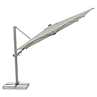 Suncomfort Ampelschirm Varioflex Solar (Hellgrau, Bespannungsmaß (L x B): 300 x 300 cm)