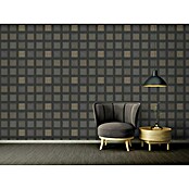 AS Creation Ethnic Origin Vliestapete (Metallic/Schwarz, Grafisch, 10,05 x 0,53 m)