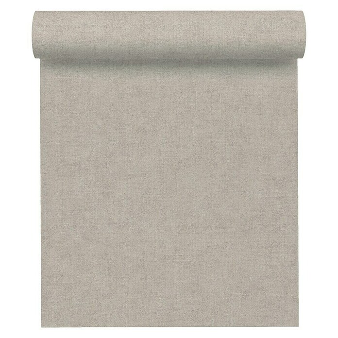 AS Creation Paradise Garden Vliestapete (Taupe, Uni, 10,05 x 0,53 m)