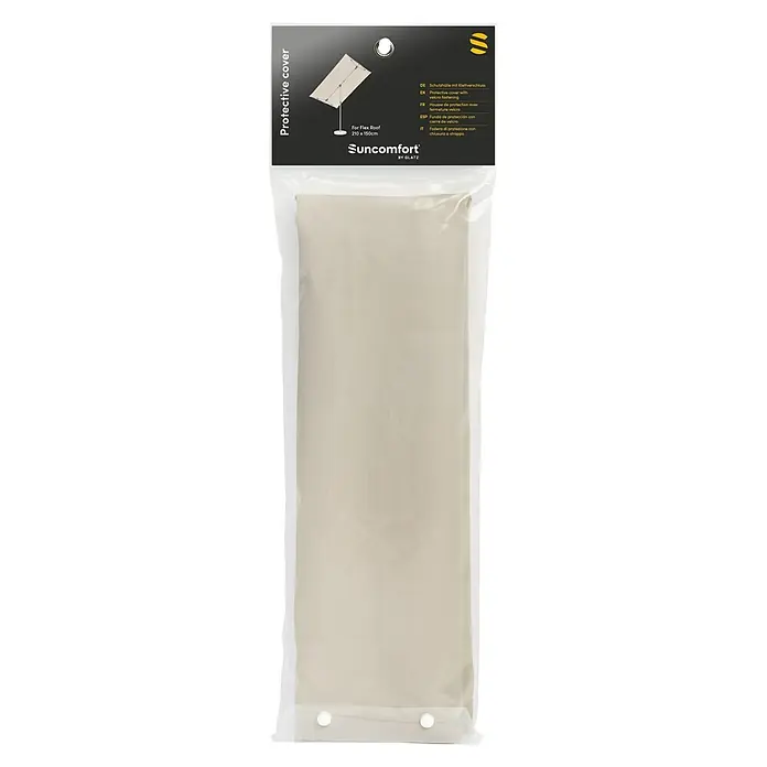 Suncomfort Schirm-Schutzhülle - Kunststoff, Beige, Passend für: Suncomfort Balkonschirm Flex Roof - Eine schmale Verpackung mit einer Schutzhülle für ein Flexdach, ideal zum Schutz vor Witterungseinflüssen und zur Verlängerung der Lebensdauer.