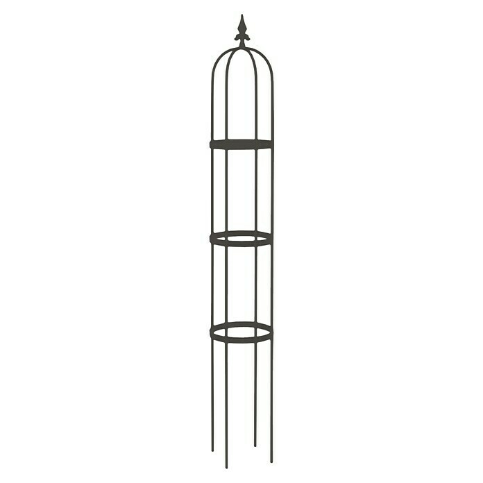 Rankhilfe Obelisk Oscar (Schwarz, Höhe: 160 cm) | BAUHAUS