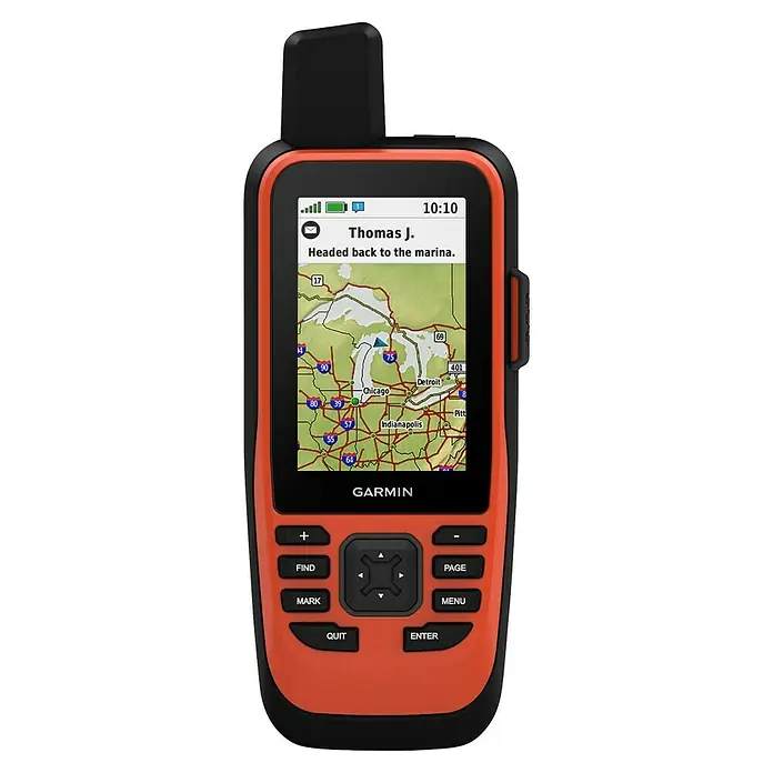 Garmin GPS Handgerät GPS Map 86i - L x B x H: 44 x 67,5 x 178 mm - Ein Garmin GPS-Gerät mit Kartendarstellung und Benachrichtigungen. Ideal für Outdoor-Abenteuer und Navigation in der Natur.