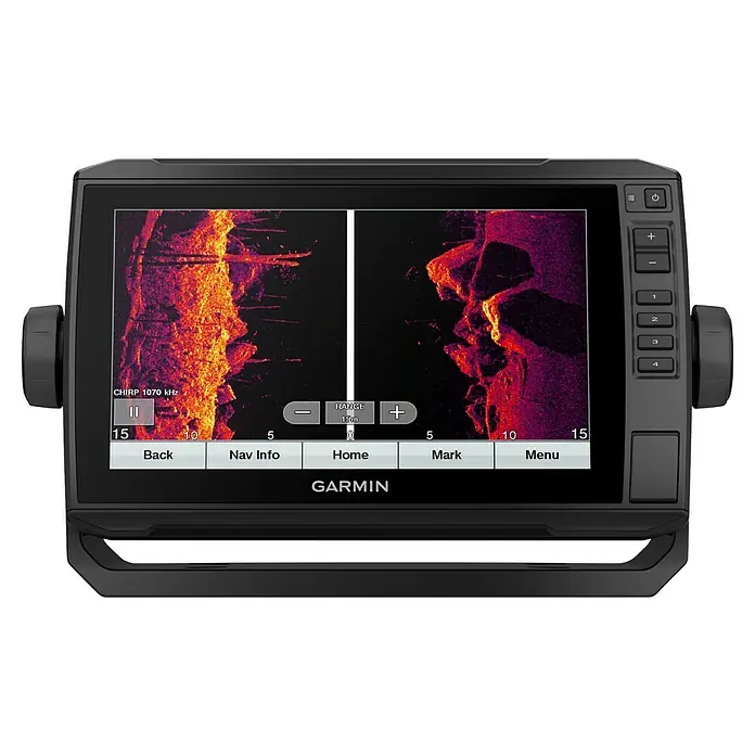 Garmin Fishfinder & Kartenplotter Echomap UHD2 - Bildschirmtyp: WVGA-Farbdisplay, L x B x H: 264 x 166 x 80 mm - Ein Garmin Fischfinder mit detaillierter Sonarbildgebung, der eine außergewöhnliche Unterwasseransicht für Angler und Bootsfahrer bietet.