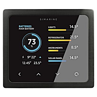 Batterie-Kontrollmonitor Simarine Pico Einbau (Schwarz)