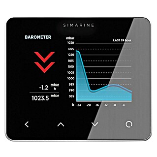 Batterie-Kontrollmonitor Simarine Pico Aufbau (Geeignet für: Boote, Silber)