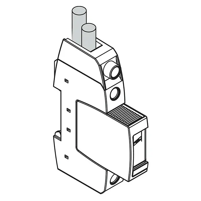 Anschlussklemme STAK 25 - 1 Stk. - Eine technische Zeichnung einer Kaffeemaschine, die Details der Konstruktion und des Designs hervorhebt.