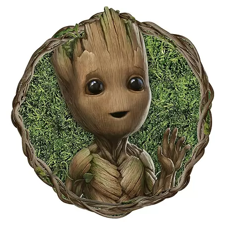 Komar Dots Fototapete rund Marvel Groot - Little Twig