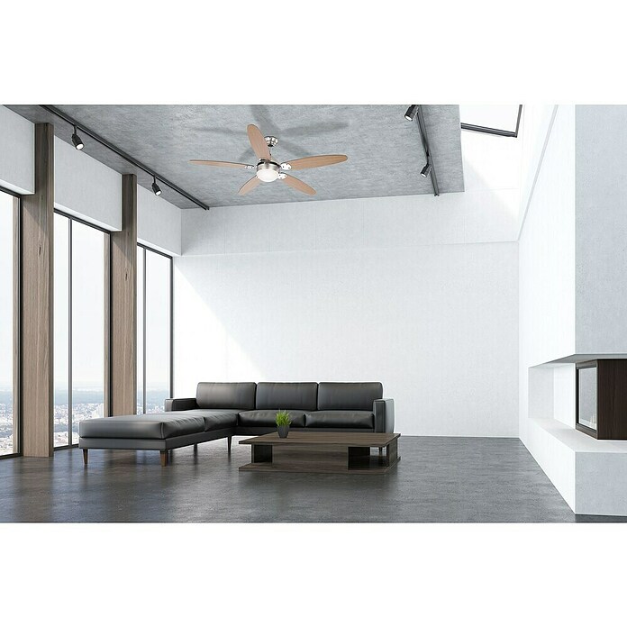 Globo Deckenventilator Azura (132 cm, Buche, 60 W)