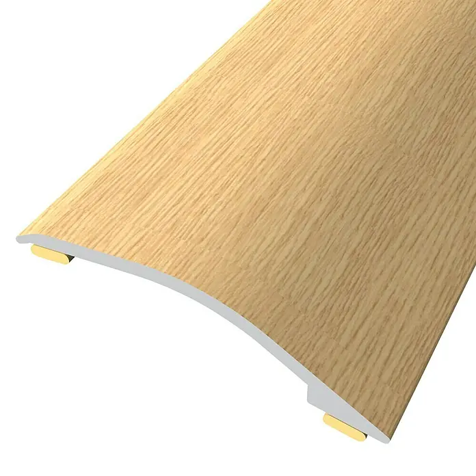 Baglinox Perfil de transición inclinado Roble - 84 - Roble, 90 cm x 38 mm, Pegado - Tira de transición color madera con color claro y fácil instalación para transiciones de suelo. Ideal para laminado o parquet.