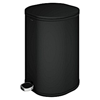Cosmic Cubo de basura de baño Essentials  (5 l, Metal, Negro)
