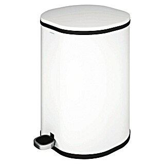 Cosmic Cubo de basura de baño Essentials (5 l, Metal, Blanco)