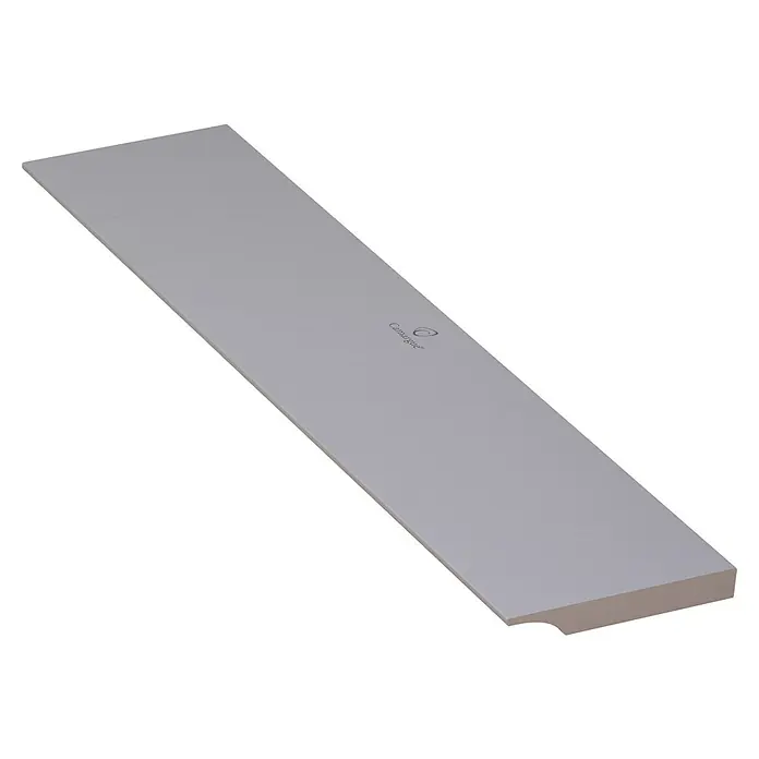 Camargue Ablaufabdeckung Manhattan - 57,5 cm, Grau, Passend für: Camargue Duschwanne Manhattan - Graues Camargue-Regalbrett mit abgerundeter Ecke, ideal für stilvolle Aufbewahrungslösungen und zur individuellen Gestaltung von Wohnräumen.