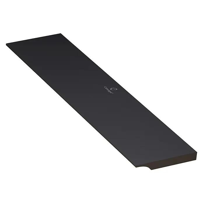 Camargue Ablaufabdeckung Manhattan - 57,5 cm, Schwarz, Passend für: Camargue Duschwanne Manhattan - Schwarze Camargue Geräteabdeckplatte für Küchengeräte, schlichtes Design mit dezenter Logoprägung, ideal zur Abdeckung in der Küche.