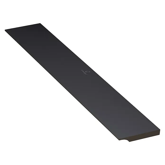 Camargue Ablaufabdeckung Manhattan - 77,5 cm, Schwarz, Passend für: Camargue Duschwanne Manhattan - Eine graue Camargue Badewannenverkleidung für eine moderne Badezimmergestaltung.