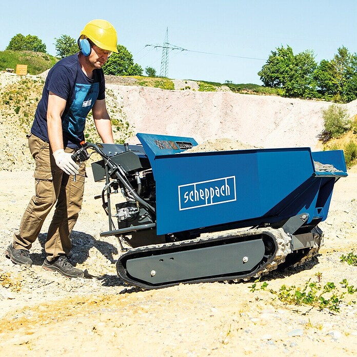 Scheppach Prekucnik z verigo DP 5000  (Na motorni pogon, Prostornina: 125 l, Nosilnost izdelka: 500 kg) | Demperji in gosenični demperji | Motorne samokolnice | Samokolnice | Gradbeni stroji in oprema | Orodja in stroji | Izdelki | BAUHAUS