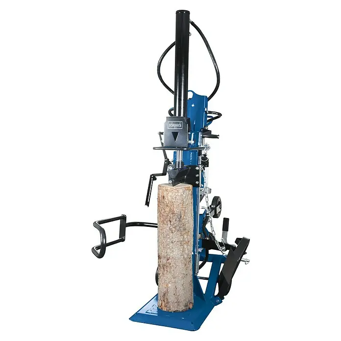 Scheppach Holzspalter HL3000GM - 30 t, Max. Spaltgutlänge: 110 cm - Ein Scheppach Holzspalter bei der Arbeit, ein robustes Werkzeug zum einfachen Spalten von Holzstücken. Ideal für den Hausgebrauch und die Brennholzproduktion.