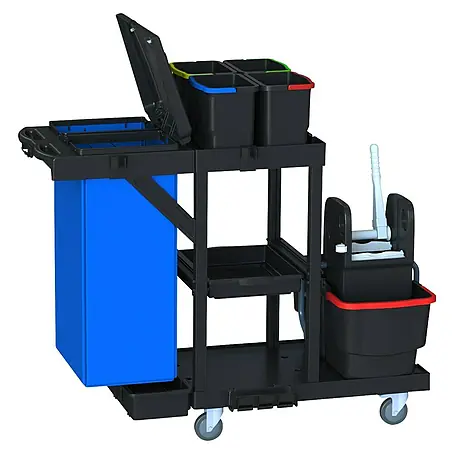 Arcora  Profi-Bodenreinigungskit Servicewagen 440 ECOBLACK