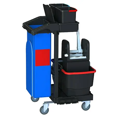 Arcora  Profi-Bodenreinigungskit Servicewagen 100 ECOBLACK