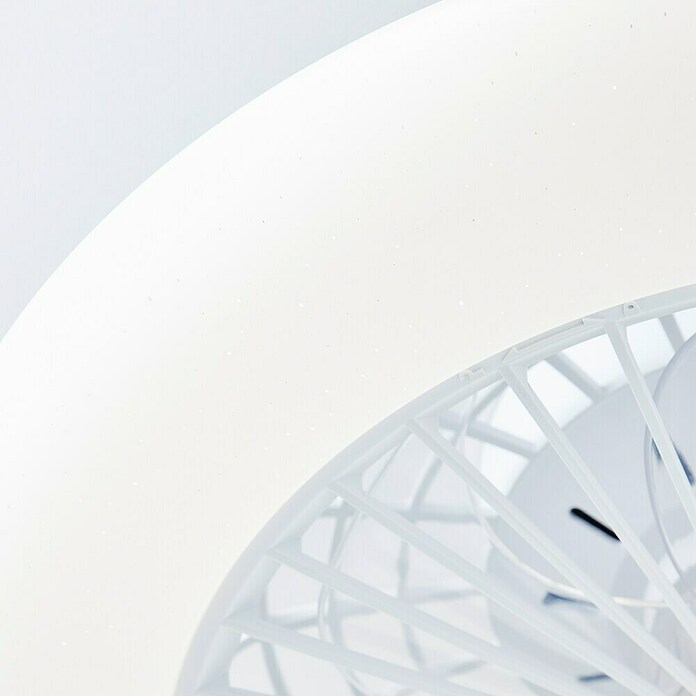 Brilliant Plafondventilator met LED verlichting (Wit, 48,5 cm) | BAUHAUS