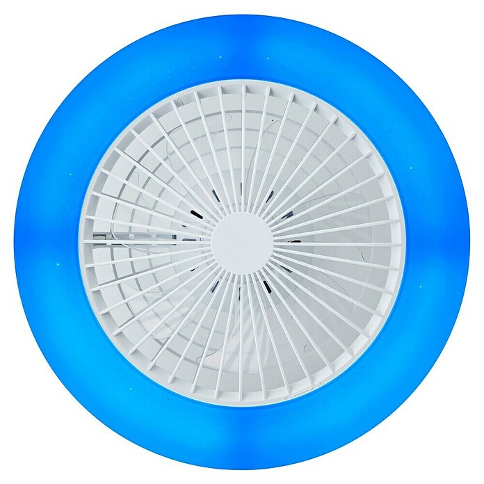 Brilliant Plafondventilator met LED verlichting (Wit, 48,5 cm) | BAUHAUS