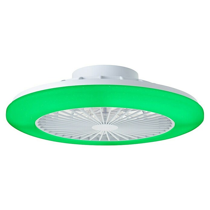 Brilliant Plafondventilator met LED verlichting (Wit, 48,5 cm) | BAUHAUS