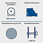 Scheppach Doppelschleifer BG 200 (550 W, 2.850 U/min, Durchmesser Schleifscheibe: 200 mm)