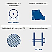 Scheppach Doppelschleifer BG 150 (370 W, 2.850 U/min, Durchmesser Schleifscheibe: 150 mm)