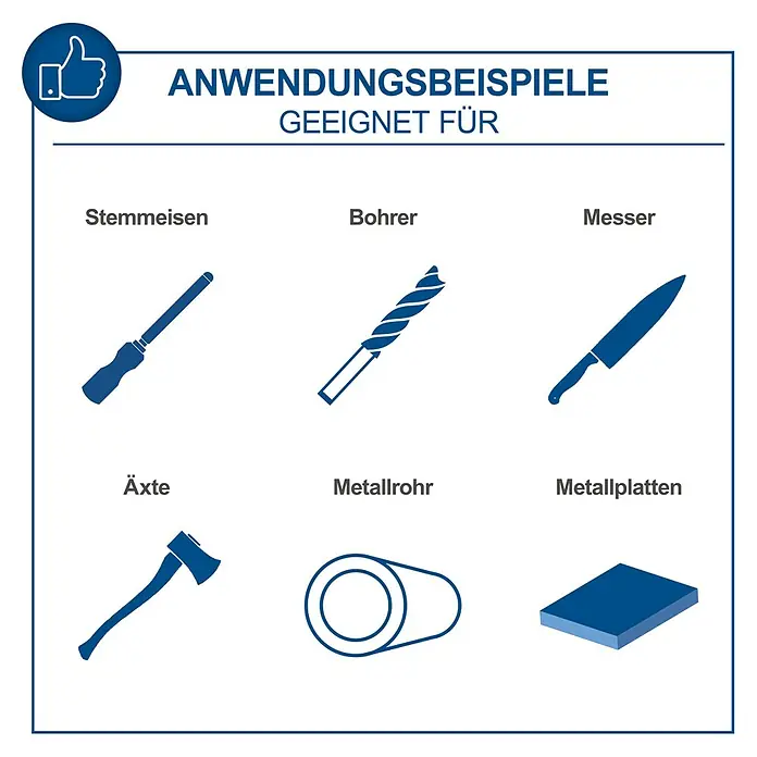 Scheppach Elektro-Doppelschleifer BG 150 - 370 W, Durchmesser Trockenschleifscheibe: 150 mm - Anwendungsbeispiele: Geeignet für Stechbeitel, Bohrer, Messer, Äxte, Metallrohre und Metallplatten.