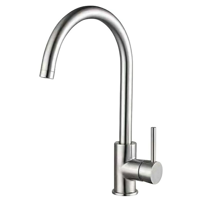 Grifo de cocina Acuario (Acero, Satinado) | BAUHAUS