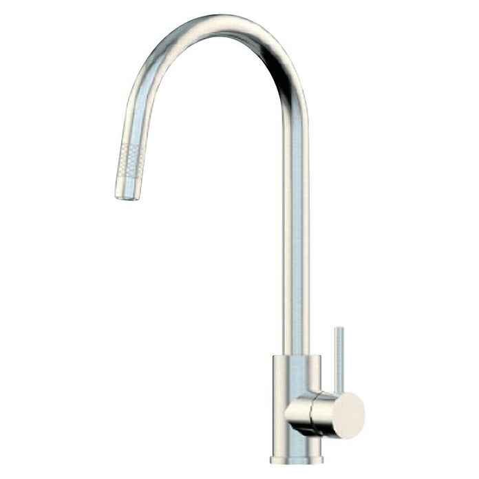 Grifo de cocina extraíble Gogofit (Acero, Satinado) | BAUHAUS